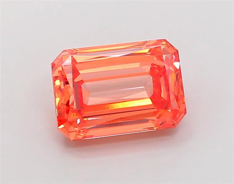 4.02ct Radiant Lab Grown Diamond (Colour Fancy Vivid Orange Pink, Clarity VS1, IGI Certified)