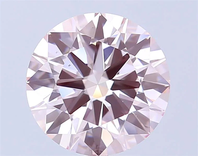 4.02ct Round Lab Grown Diamond (Colour Fancy Light Pink, Clarity VS2, Cut EX, IGI Certified)