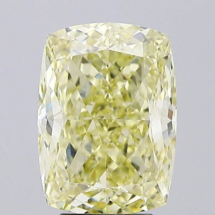 4.03ct Cushion modified Lab Grown Diamond (Colour Fancy Light Yellow, Clarity VS1, IGI Certified)