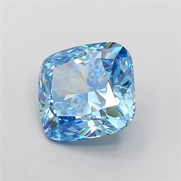 4.03ct Cushion modified Lab Grown Diamond (Colour Fancy Vivid Blue, Clarity VS1, IGI Certified)