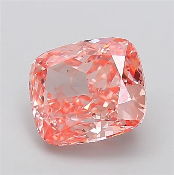 4.03ct Cushion modified Lab Grown Diamond (Colour Fancy Vivid Pink, Clarity VS1, IGI Certified)