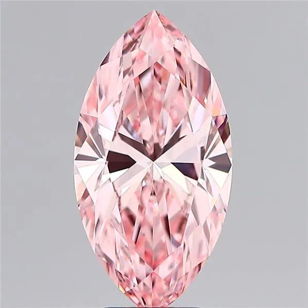 4.03ct Marquise Lab Grown Diamond (Colour Fancy Vivid Pink, Clarity VVS2, IGI Certified)