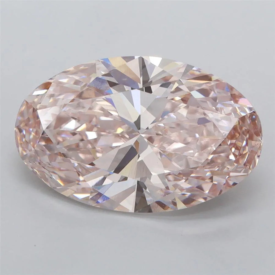 4.03ct Oval Lab Grown Diamond (Colour Fancy Intense Pink, Clarity VVS2, IGI Certified)