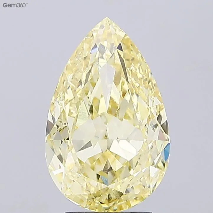 4.03ct Pear Lab Grown Diamond (Colour Fancy Intense Yellow, Clarity VS2, IGI Certified)