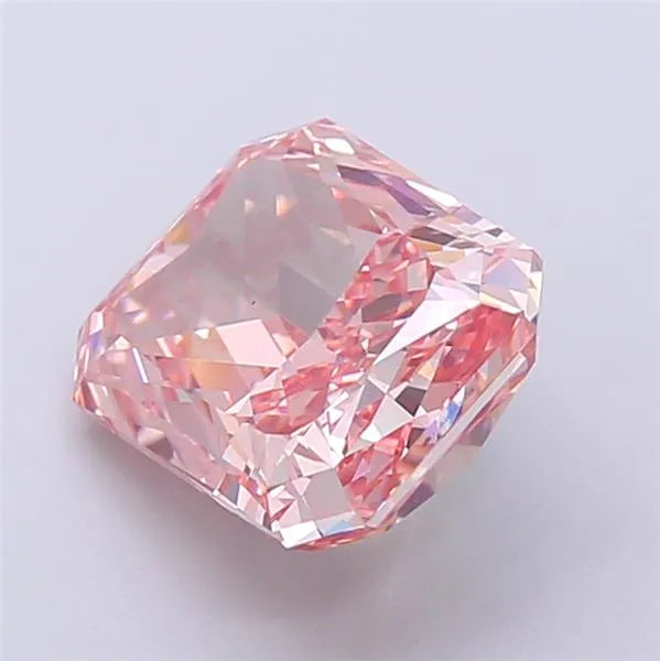 4.03ct Radiant Lab Grown Diamond (Colour Fancy Vivid Pink, Clarity VS1, IGI Certified)