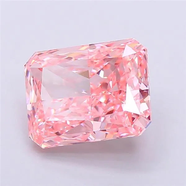 4.03ct Radiant Lab Grown Diamond (Colour Fancy Vivid Pink, Clarity VVS2, IGI Certified)