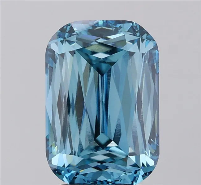 4.04ct Cushion modified Lab Grown Diamond (Colour Fancy Vivid Blue, Clarity VS1, IGI Certified)