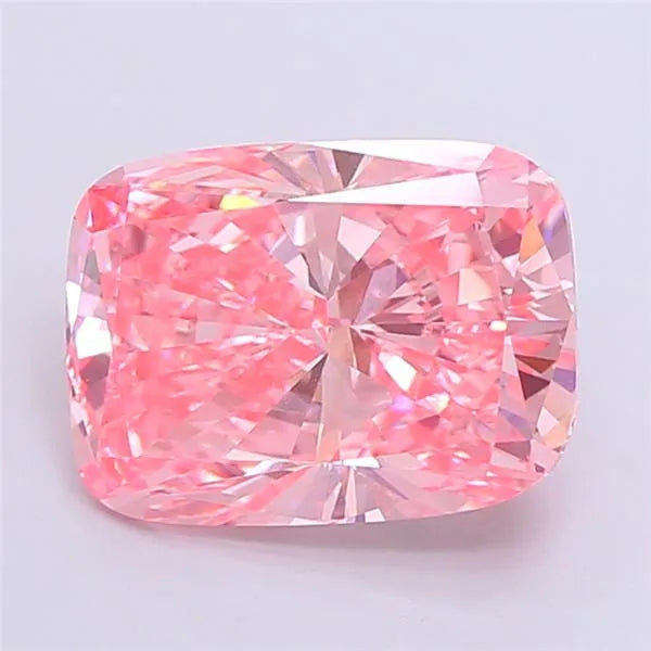 4.04ct Cushion modified Lab Grown Diamond (Colour Fancy Vivid Pink, Clarity VVS2, IGI Certified)