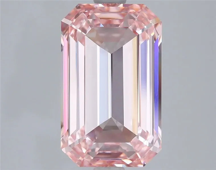4.04ct Emerald Lab Grown Diamond (Colour Fancy Intense Pink, Clarity VS1, IGI Certified)