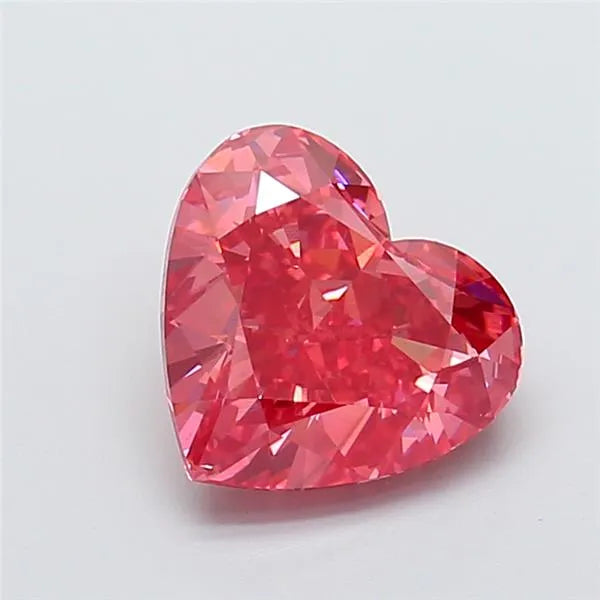 4.04ct Heart Lab Grown Diamond (Colour Fancy Vivid Pink, Clarity VS1, IGI Certified)