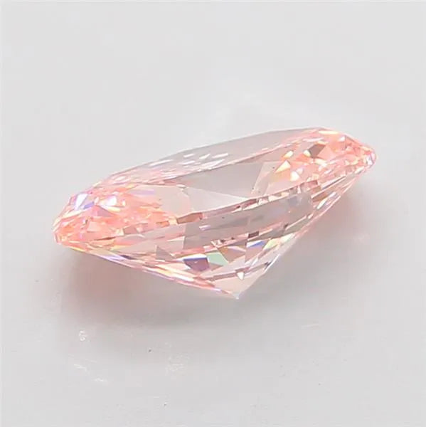 4.04ct Oval Lab Grown Diamond (Colour Fancy Vivid Pink, Clarity VS2, IGI Certified)