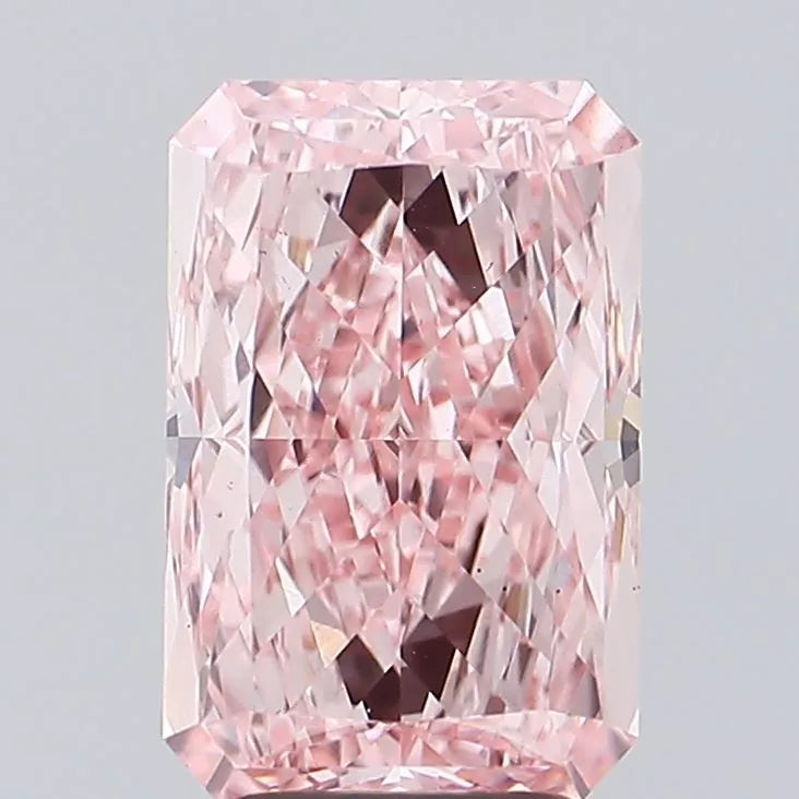 4.04ct Radiant Lab Grown Diamond (Colour Fancy Vivid Pink, Clarity VS1, IGI Certified)