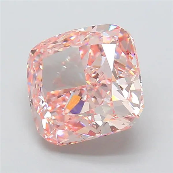 4.05ct Cushion modified Lab Grown Diamond (Colour Fancy Intense Pink, Clarity VVS2, IGI Certified)