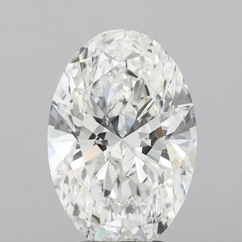 4.05ct Oval Lab Grown Diamond (Colour E, Clarity VVS2, IGI Certified)