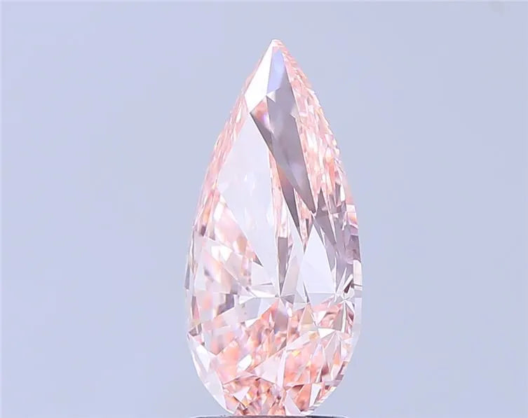 4.05ct Pear Lab Grown Diamond (Colour Fancy Intense Pink, Clarity VVS2, IGI Certified)