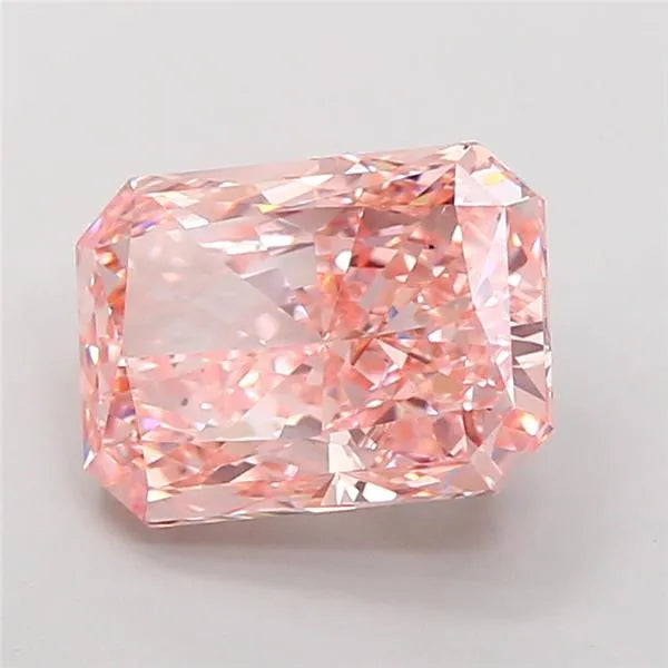 4.05ct Radiant Lab Grown Diamond (Colour Fancy Vivid Pink, Clarity VS2, IGI Certified)