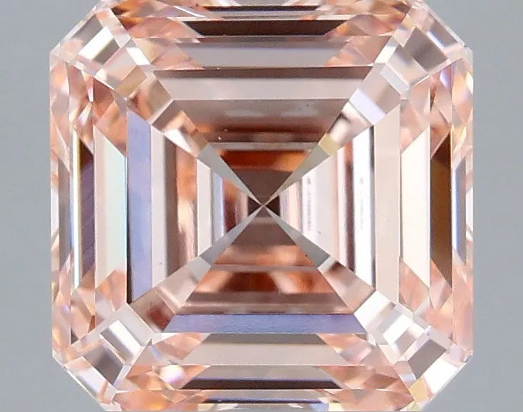 4.06ct Asscher Lab Grown Diamond (Colour Fancy Vivid Pink, Clarity VS1, IGI Certified)