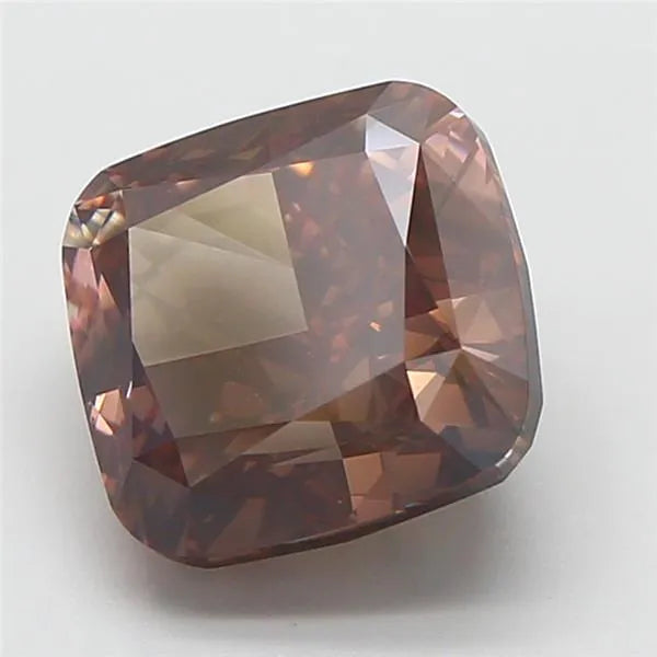 4.06ct Cushion modified Lab Grown Diamond (Colour Fancy Gray Pink, Clarity VS2, IGI Certified)