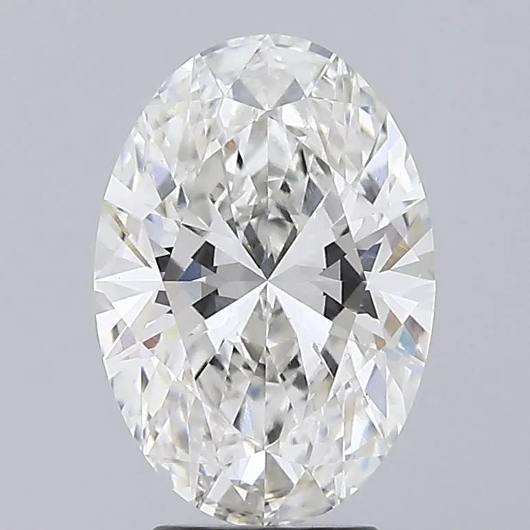 4.06ct Oval Lab Grown Diamond (Colour G, Clarity VS1, IGI Certified)