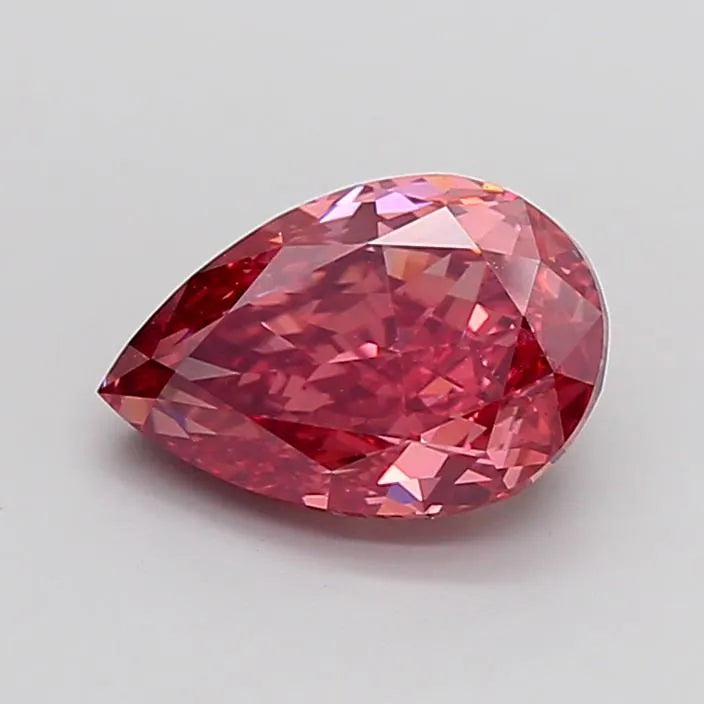 4.06ct Pear Lab Grown Diamond (Colour Fancy Vivid Pink, Clarity VS1, Uncertified)