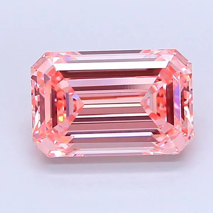 4.07ct Emerald Lab Grown Diamond (Colour Fancy Intense Pink, Clarity VVS2, IGI Certified)