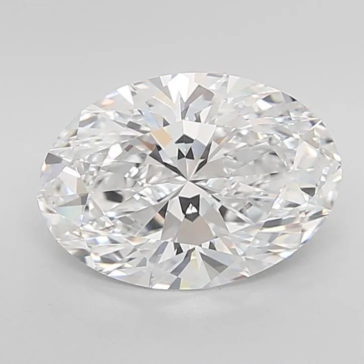4.07ct Oval Lab Grown Diamond (Colour D, Clarity IF, Cut EX, IGI Certified)