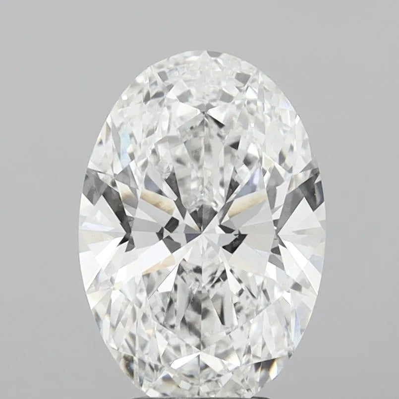 4.07ct Oval Lab Grown Diamond (Colour E, Clarity VVS2, IGI Certified)