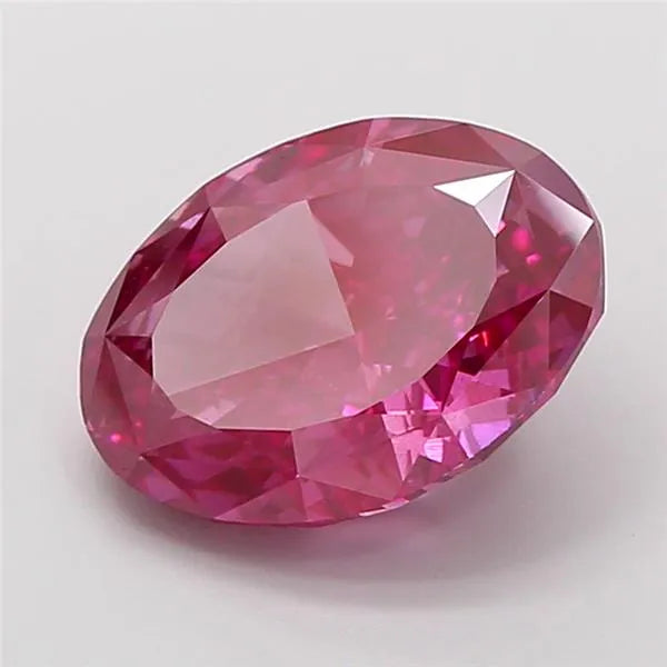 4.07ct Oval Lab Grown Diamond (Colour Fancy Vivid Purple, Clarity VS2, Uncertified)