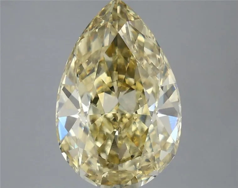 4.07ct Pear Lab Grown Diamond (Colour Fancy Intense Yellow, Clarity VS1, IGI Certified)