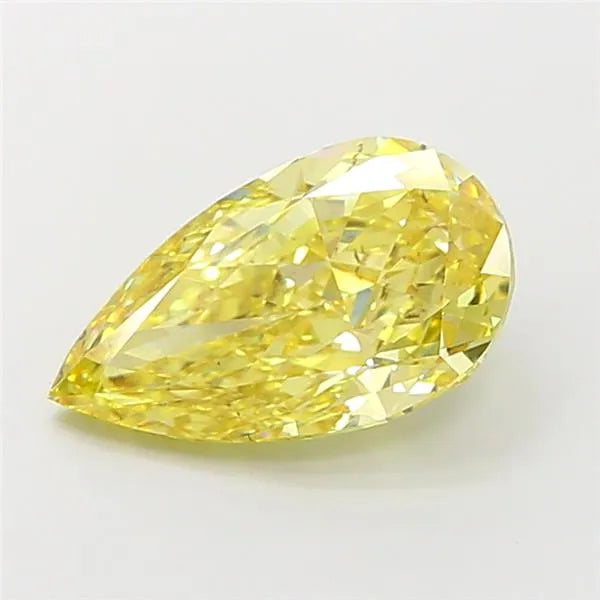 4.07ct Pear Lab Grown Diamond (Colour Fancy Intense Yellow, Clarity VS2, IGI Certified)