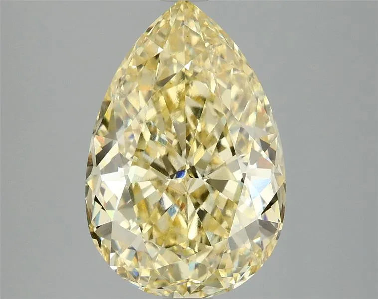4.07ct Pear Lab Grown Diamond (Colour Fancy Intense Yellow, Clarity VVS2, IGI Certified)