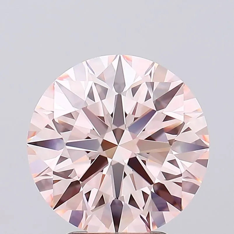 4.07ct Round Lab Grown Diamond (Colour Fancy Intense Pink, Clarity IF, Cut ID, IGI Certified)
