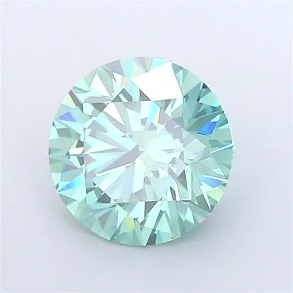 4.07ct Round Lab Grown Diamond (Colour Fancy Vivid Green, Clarity VS1, Cut ID, IGI Certified)