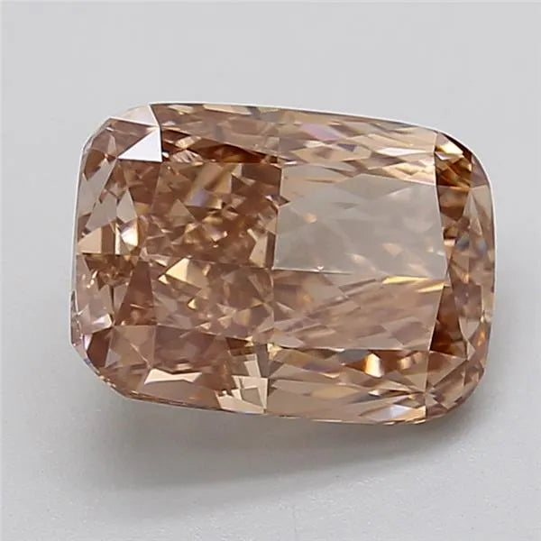 4.08ct Cushion modified Lab Grown Diamond (Colour Fancy Brown, Clarity VS1, IGI Certified)