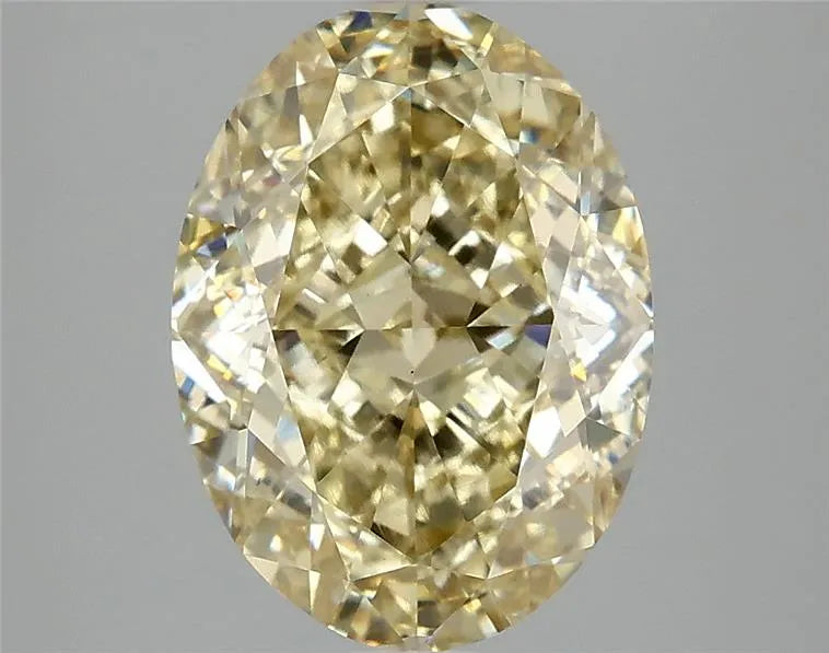 4.08ct Oval Lab Grown Diamond (Colour Fancy Intense Yellow, Clarity VS1, IGI Certified)