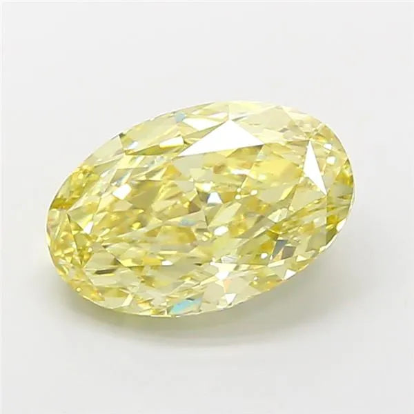 4.08ct Oval Lab Grown Diamond (Colour Fancy Intense Yellow, Clarity VS1, IGI Certified)