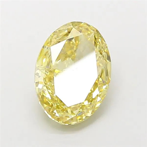 4.08ct Oval Lab Grown Diamond (Colour Fancy Yellow, Clarity VS1, IGI Certified)
