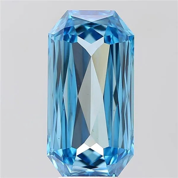 4.08ct Radiant Lab Grown Diamond (Colour Fancy Vivid Blue, Clarity VS1, IGI Certified)