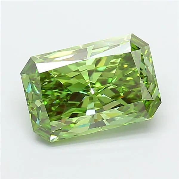 4.08ct Radiant Lab Grown Diamond (Colour Fancy Vivid Green, Clarity VS1, IGI Certified)