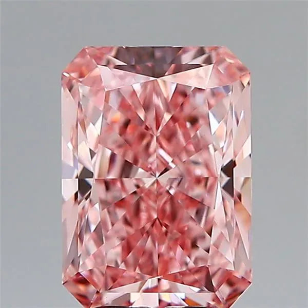 4.08ct Radiant Lab Grown Diamond (Colour Fancy Vivid Pink, Clarity VS1, IGI Certified)