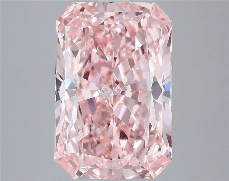 4.08ct Radiant Lab Grown Diamond (Colour Fancy Vivid Pink, Clarity VS2, Cut VG, IGI Certified)
