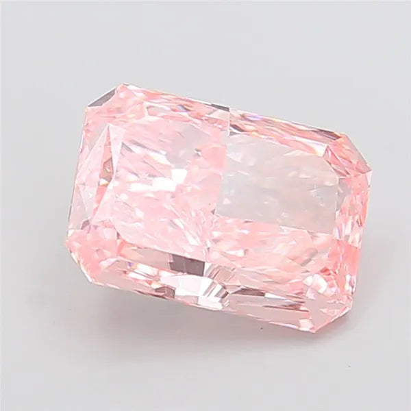 4.08ct Radiant Lab Grown Diamond (Colour Fancy Vivid Pink, Clarity VVS2, IGI Certified)