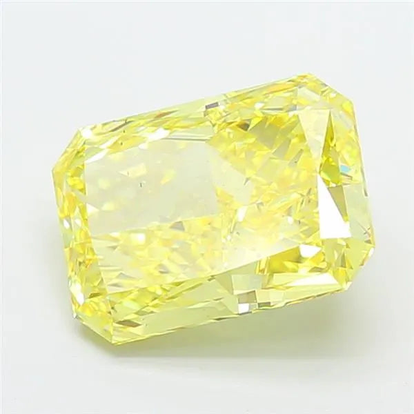 4.08ct Radiant Lab Grown Diamond (Colour Fancy Vivid Yellow, Clarity VS2, IGI Certified)