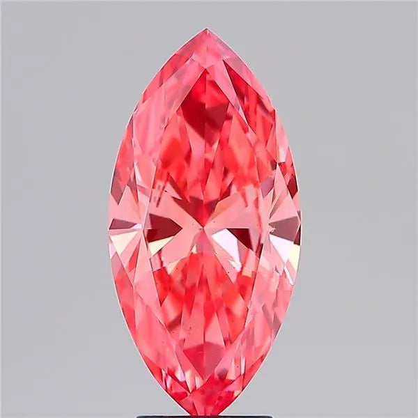 4.09ct Marquise Lab Grown Diamond (Colour Fancy Vivid Pink, Clarity VS1, IGI Certified)