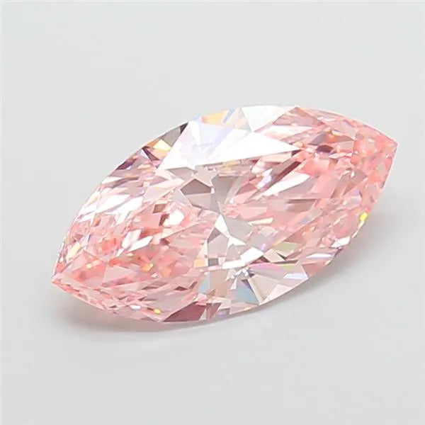 4.09ct Marquise Lab Grown Diamond (Colour Fancy Vivid Pink, Clarity VVS2, IGI Certified)