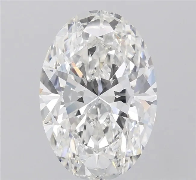 4.09ct Oval Lab Grown Diamond (Colour F, Clarity VVS2, IGI Certified)