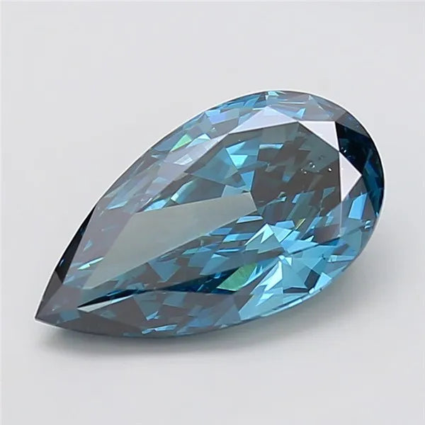 4.09ct Pear Lab Grown Diamond (Colour Fancy Deep Blue, Clarity SI1, IGI Certified)