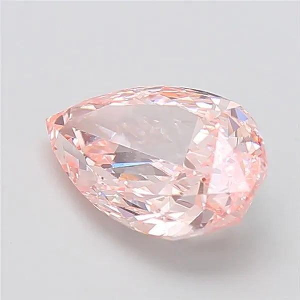 4.09ct Pear Lab Grown Diamond (Colour Fancy Intense Pink, Clarity VVS2, IGI Certified)