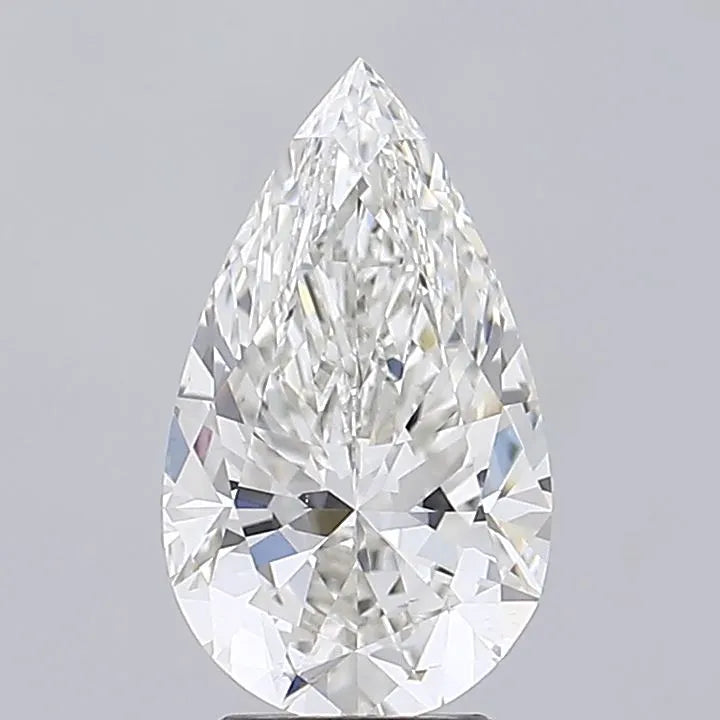 4.09ct Pear Lab Grown Diamond (Colour G, Clarity VVS2, IGI Certified)