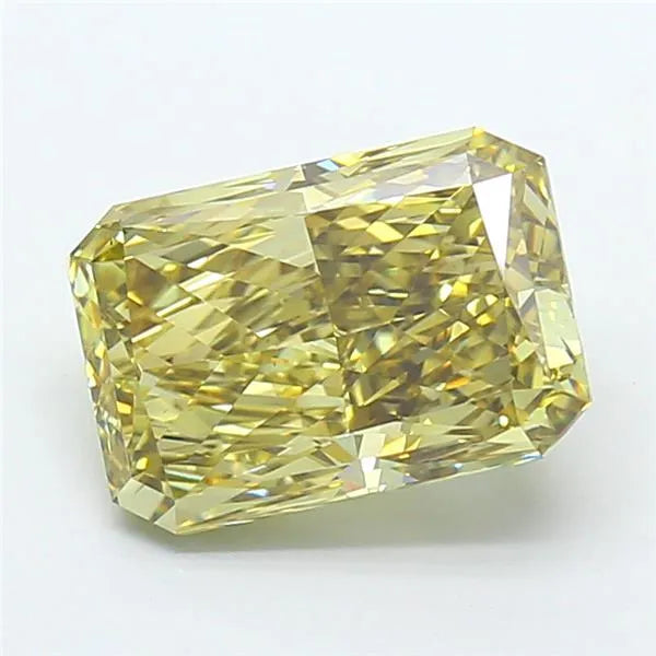4.09ct Radiant Lab Grown Diamond (Colour Fancy Gray Yellow, Clarity VS1, IGI Certified)